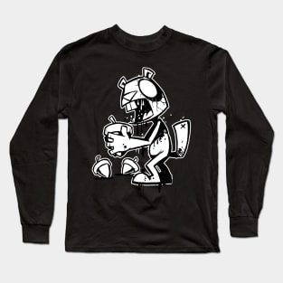 Rabbit vs Bear Graf : Zombie Squirrel Long Sleeve T-Shirt